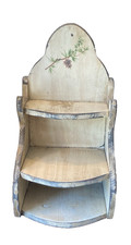 "Estante de madera pintado a mano gabinete mesa colgante cono de pino cabina rústico 24"" X 12,5"""