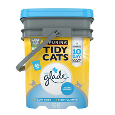 Purina Clumping Low Dust Cat Litter, Glade Clear Springs Scent, 35 Lb Pail 0.48 per pound
