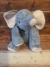 Ty Pluffies Winks Elephant Pink Gray Plush Stuffed Animal 2002 Baby Toy