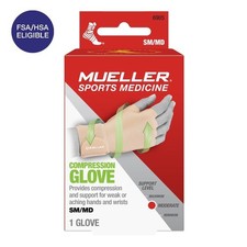 Compression Support Glove Beige Color Single Glove Moderate Support Unisex Small