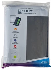 Ultimate Guard Black 8-Pocket Zipfolio 160 Card Binder Storage Album Xenoskin