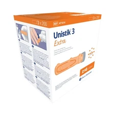 Unistik 3 Safety Lancet 21 Gauge 2.0 mm Depth 1 Box(s) 200 /Box