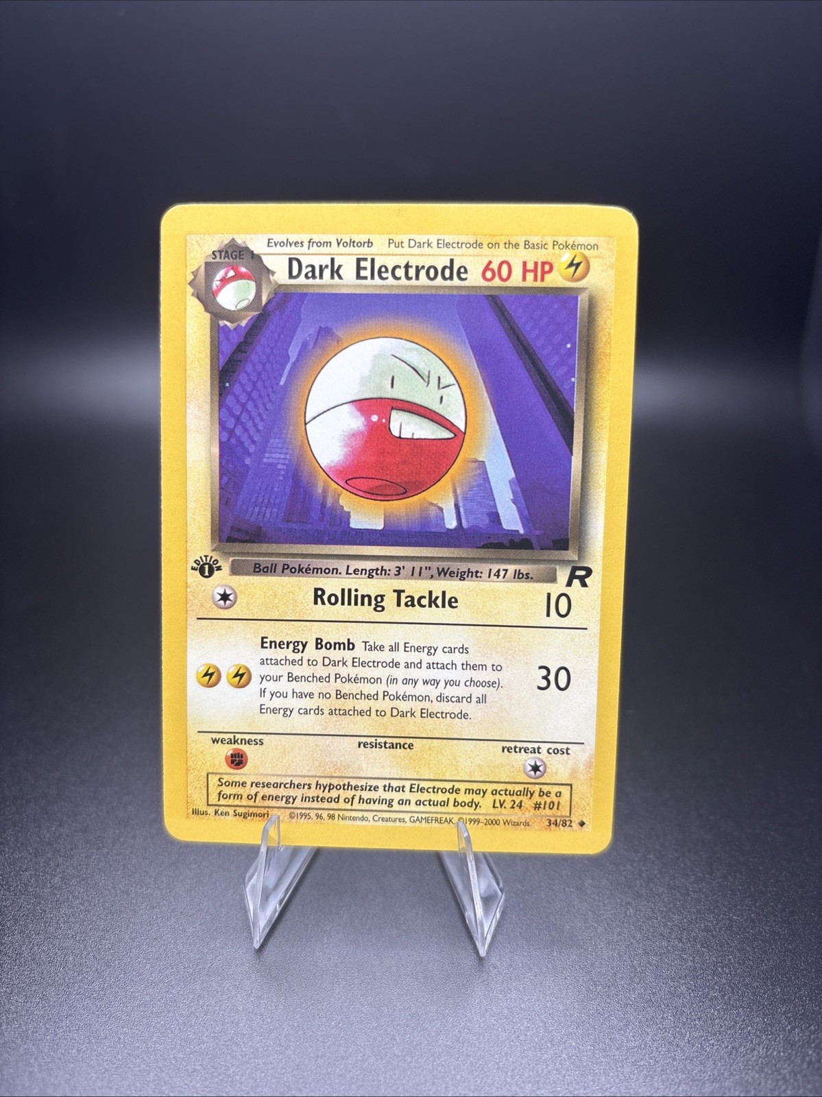 Dark Electrode Uncommon Team Rocket 34/82 NM 1st Edition