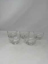 Set of 5 Clear Glass Footed Dessert/Sherbet/F...