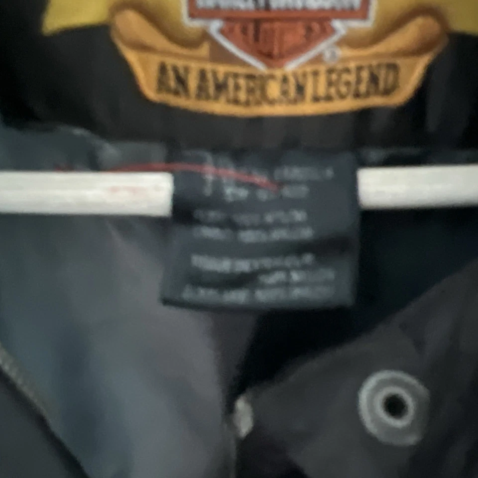 Harley Davidson women’s L Rain Jacket PVC Reflective Stripes Black Motorcycle - Image 3 of 4