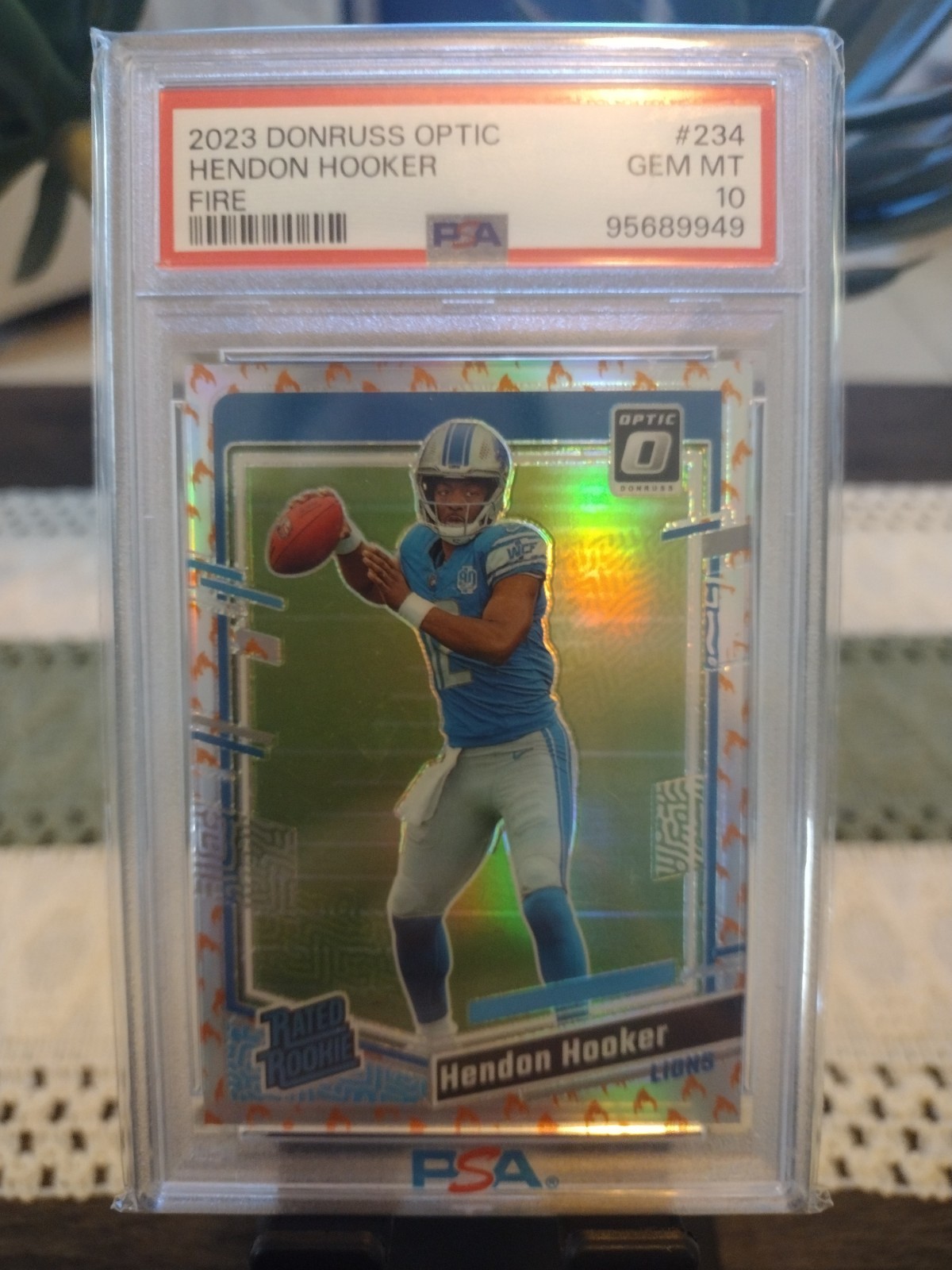 Hendon Hooker Panini Donruss Optic #234 Fire
