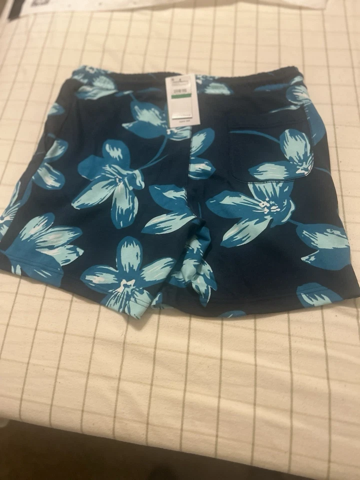 Penguin Since 1955 Men’s Shorts Dark Blue Floral Print Size [L] - Image 2 of 4