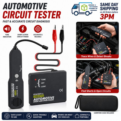 Circuit Tester Automotive Short and Open Finder DC 6-42V Car Wire Tracker Tool