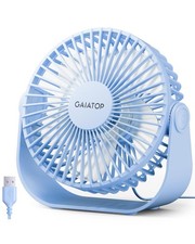 USB Desk Fan, 3 Speeds Strong Airflow, 5.5 Inch Portable 90  Rotate Quiet Coo...