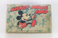 1930s Vintage Mickey Mouse Soap Box Walt Disney Enterprises