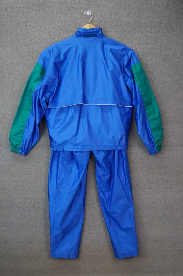 Traje de chándal vintage de dos piezas de nailon para mujer ASICS Gore Tex azul talla grande Foto 2 de 4