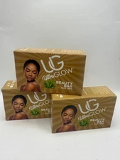 Ultra Glow Beauty Bar Soap with Aloe Vera. 3.5 OZ Each. Lot of 3 Bar Soap