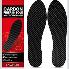 7-7.5 Carbon Fiber Insole for Men  Women 1 Pair: 1.5mm Thick Rigid Shoe