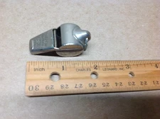 Vintage The Acme THUNDERER Whistle made in England Chrome Loud