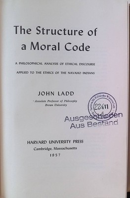 The Structure of a Moral Code Ladd, John: