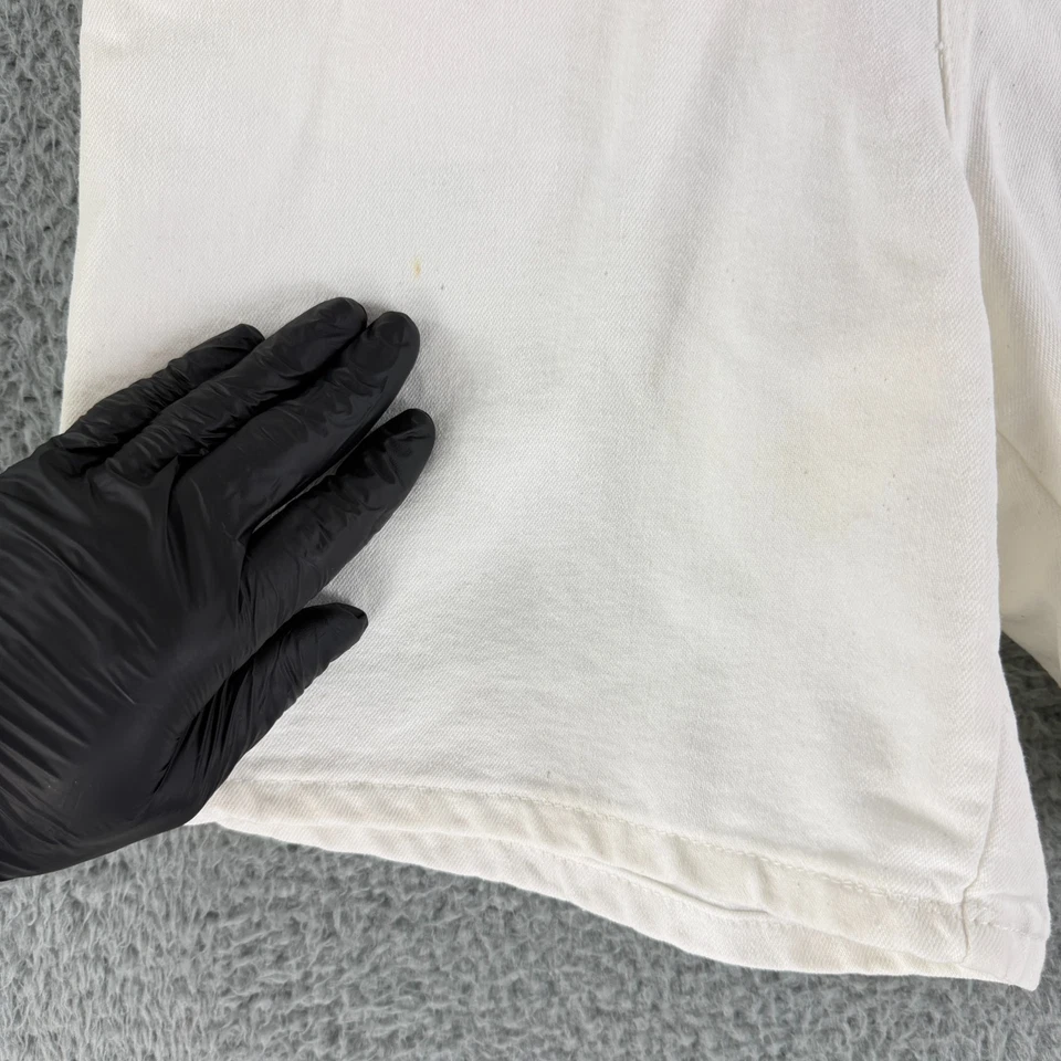 Lee Jean Shorts Womens Size 10 White Vintage Baggy High-Rise Made in USA Casual - Image 2 of 4