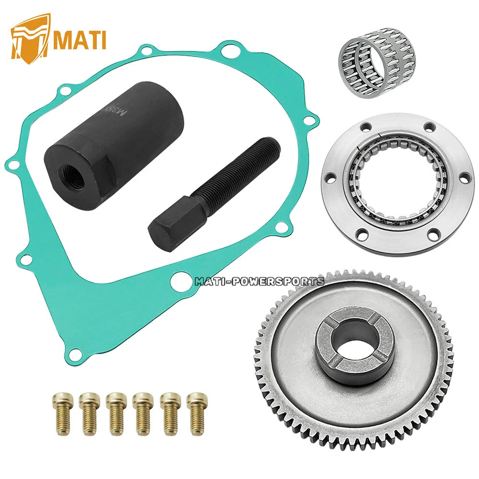 Engranaje de embrague de arranque con junta kit de extractor de volante para Yamaha Warrior/Raptor 350 Foto 3 de 4