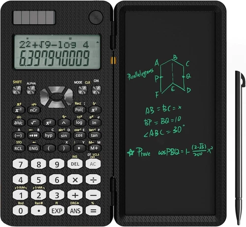 NEWYES Scientific Calculator, 82MS with Writing Tablet and Pen Included, 240 Fun