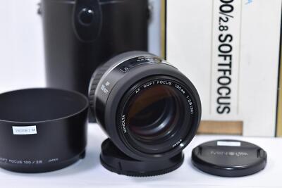 MINOLTA AF SOFT FOCUS 100mm F2.8 Genuine hood, case, complete set