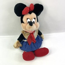 Disney Applause Minnie Mouse Navy Sailor Dress Vintage Stuffed Toy Plush 13"
