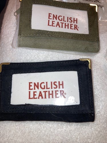 English Leather Suede ID and Credit Card Zip Wallet Lot Of 4 Brand New Gift! - Picture 2 of 10