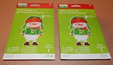 Christmas Craft Foam Activity Kits Creatology 50pc 2 pack Camouflage Snowman 93F