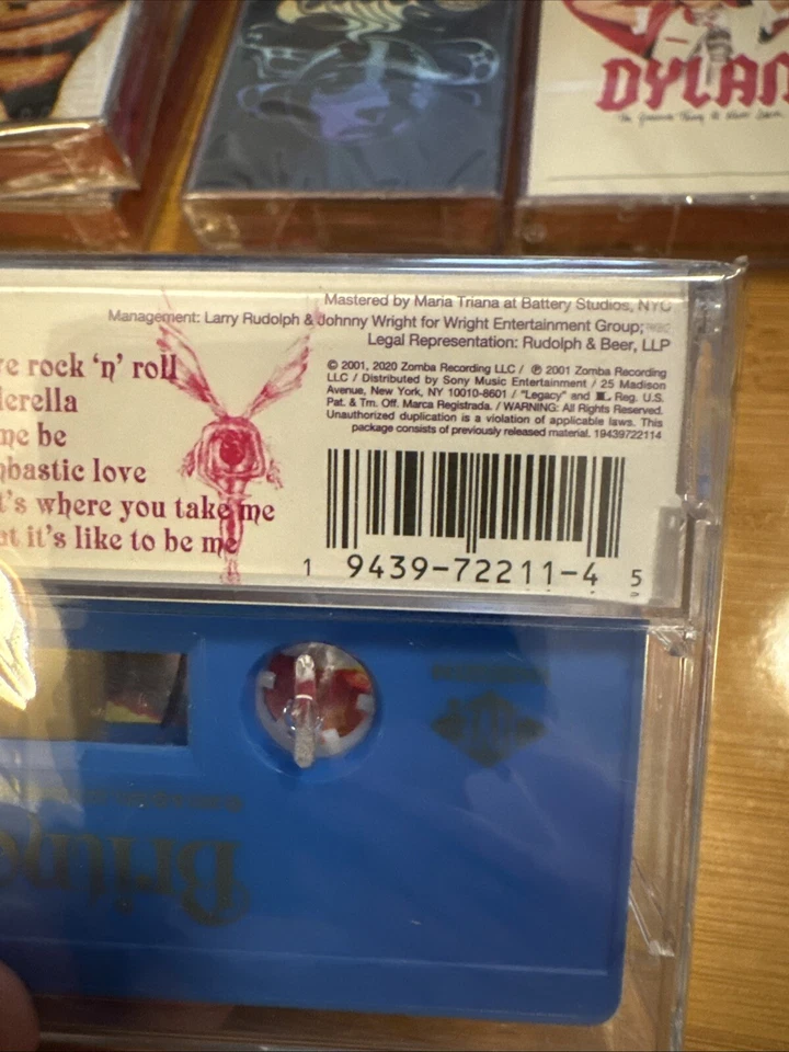 Britney Spears Britney Blue Cassette I'M SLAVE 4U Sealed - Image 3 of 4