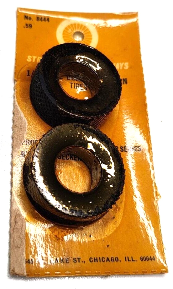 Vintage Strombecker #8444 Diamond Pattern  1" & 7/32" X  7/16" fit flat/rib rims - Image 2 of 3