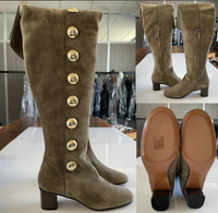 ChloÉ Orlando Suede Over-The-Knee Overknee High Boots Stiefel Schuhe Shoes 38