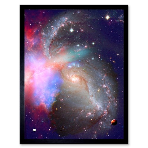 Spiral Galaxy Deep Space Stars Nebula 12X16 Inch Framed Art Print | eBay