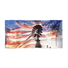 Beach Towel Windmill Flag, Summer Towel, Poolside Decor, Beach Accessories,