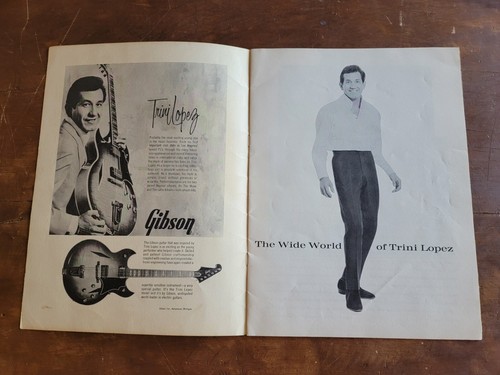 Wide World Trini Lopez 1964 Werbefotoalbum/Magazin, Gibson Gitarrenwerbung - Bild 3 von 10