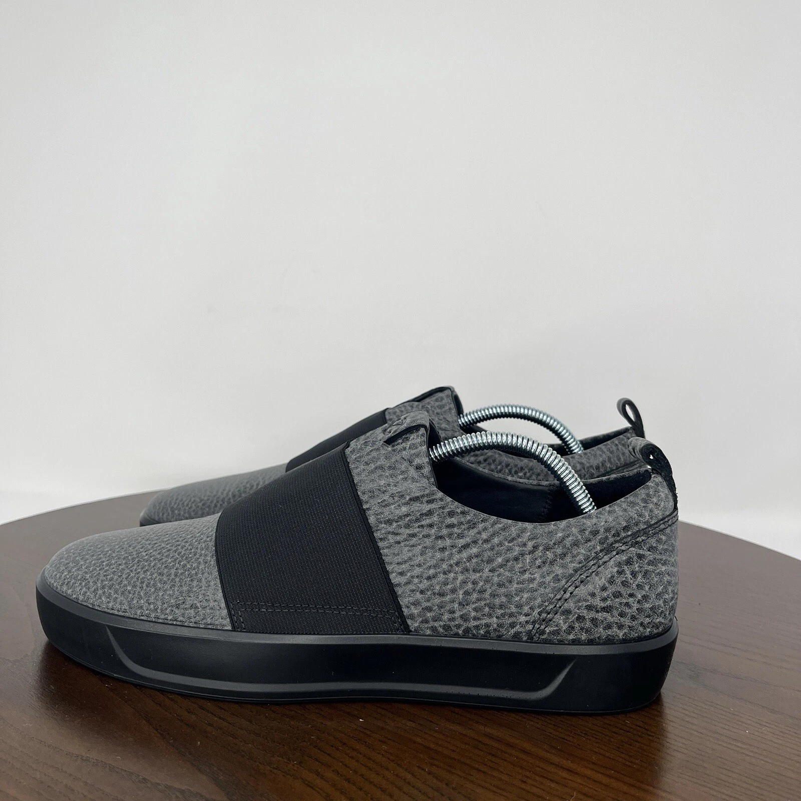 Scarpe basse Ecco Soft 8 bande donna 39 8 grigio pelle comode sneakers