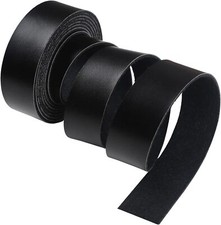 Black Leather Strap 90 Inches Long 1 Inch Wide Leather Belt Strips