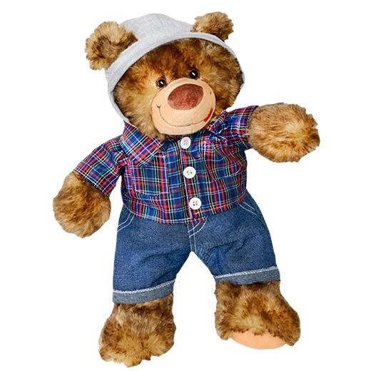 TEDDY MOUNTAIN Skater Junge Hoodie und Jeans Teddybär 16" Kleidung Outfit passt Build a Bear