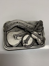 Bergamot Vintage 1984 Country Western Music New Belt Buckle Guitar Banjo Fiddle