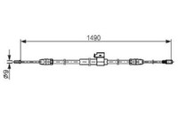 Original Bosch Seilzug Feststellbremse 1 987 482 832 FüR Ford