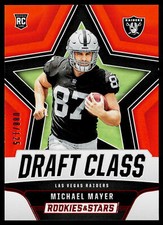 2023 Panini Rookies & Stars #DC-13 Michael Mayer Draft Class Orange #/125