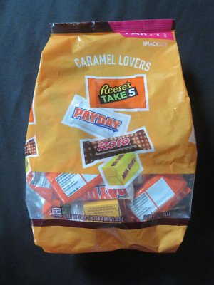 (1) Bag Caramel Lovers Snack Size Bars Payday Take 5 Milk Duds Rolo 32.08 Oz
