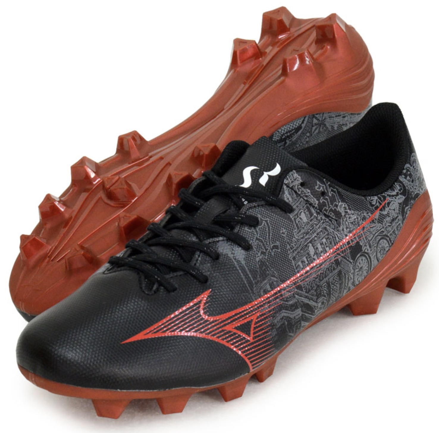 Mizuno JAPAN ALPHA SR4 SELECT Soccer Football Shoes P1GA2369 Black