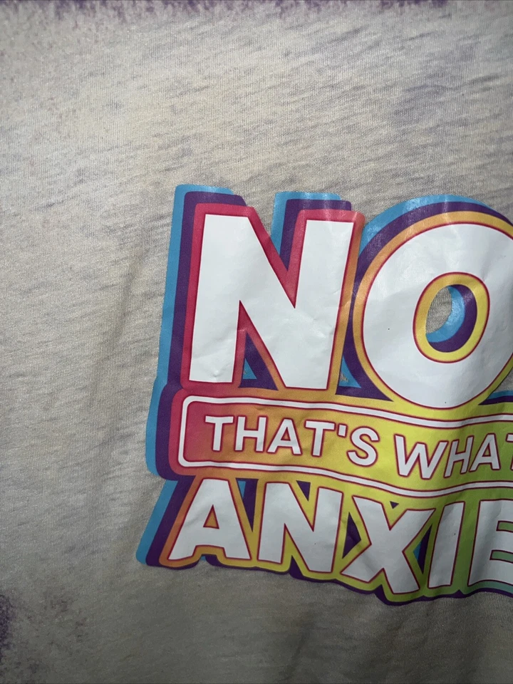 Now That’s What I Call Anxiety T-shirt 2XL Purple Tie-Dye - Image 4 of 4