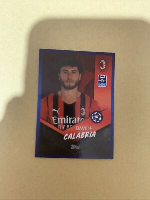 Davide Calabria UEFA Champions League 21/22  sticker # 197 New.