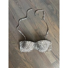 Victoria's Secret Tan Leopard Print Bikini Top
