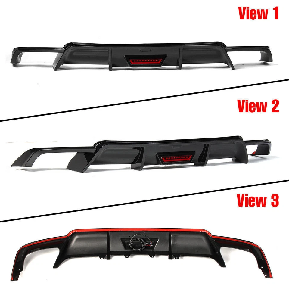 For Toyota Camry SE XSE 18-24 V Style Painted Rear Bumper Lip Diffuser Splitter - Изображение 2 из 4