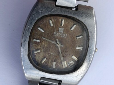 Zenith Automatic Pilot Cal 2572 PC Tropical Dial Working For Parts Repair