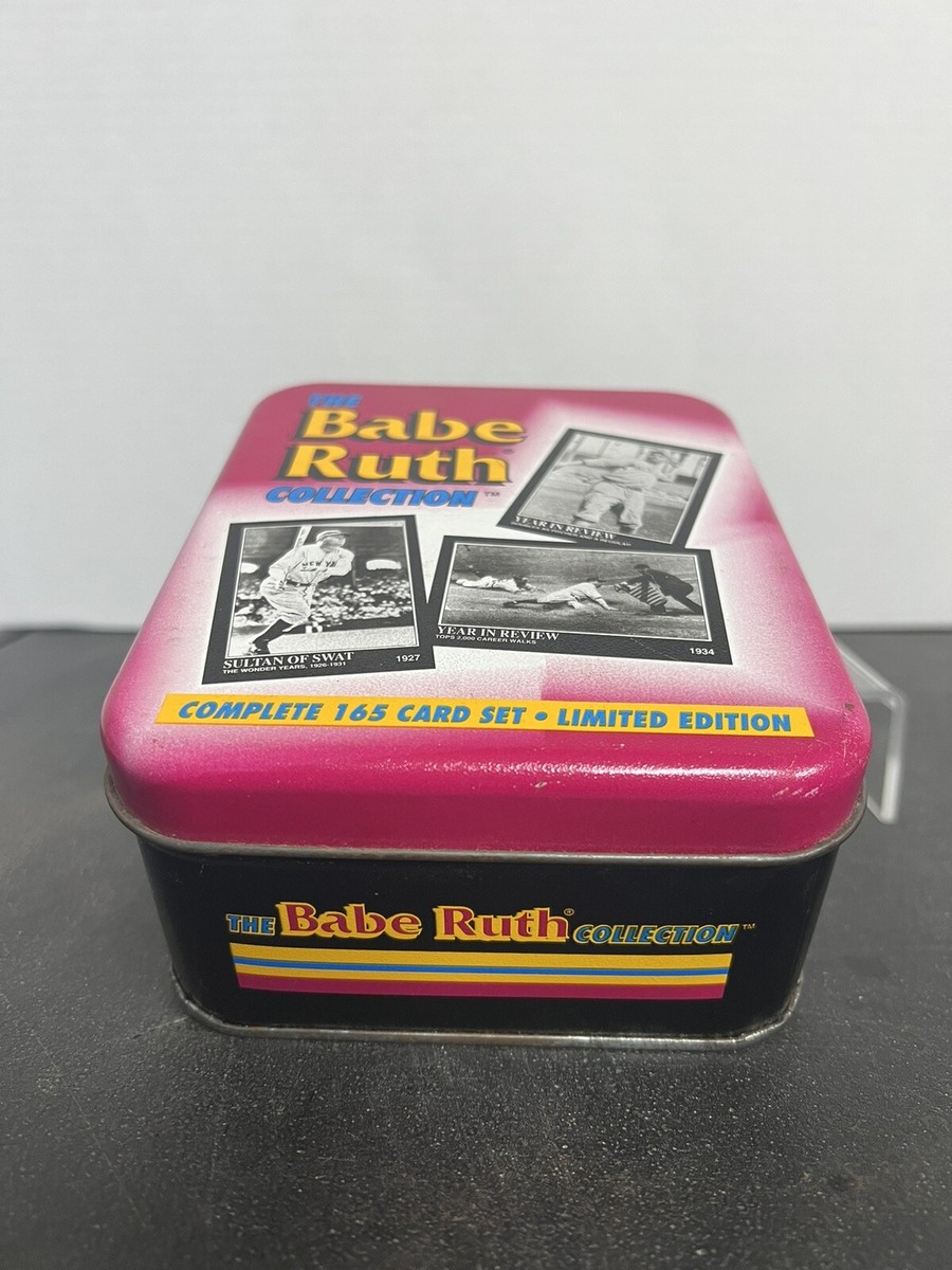 the babe ruth collection complete 165 card set limited edition Megacards THE BABE RUTH COLLECTION 165 Card Set Limited Tin 1992