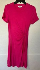 CALVIN KLEIN WRAP TSHIRT DRESS WOMENS SIZE 6 PINK NEW
