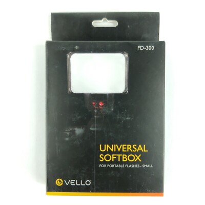 NEW Vello FD-300 Universal Softbox for Portable Flashes (Small)