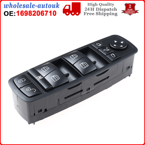 Interruttore alzacristalli elettrico per Mercedes Benz Classe A B W169 W245 A1698206710 - Foto 5 di 9