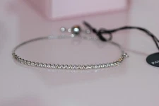 NWT PANDORA 580524ccz-2 SPARKLING STRAND BRACELET MED/LG  Champagne BOX inc
